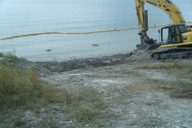 Job Site Services Lake Huron Slope Stabilization project image